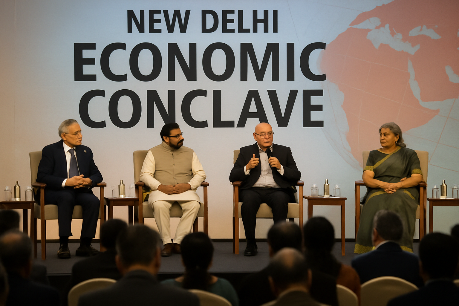 New Delhi economic conference hall